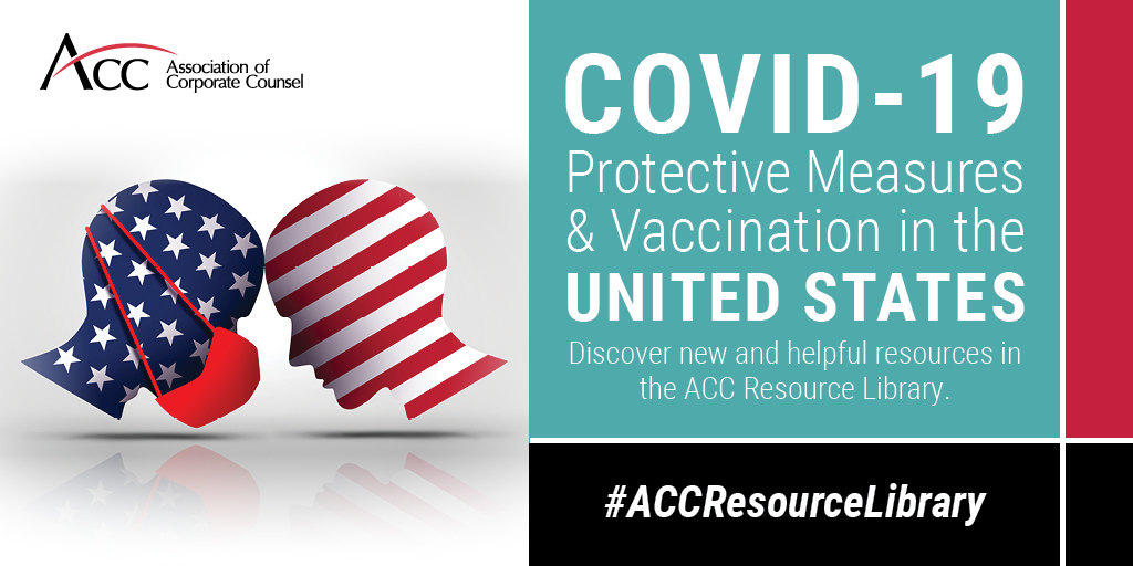 ACCinhouse's tweet photo. Curious about public health mandates and the impact on your business? Read this new resource from @Meritaslawfirms member DeJong &amp; Laing S.C. https://t.co/008MusNaav 
Explore a wealth of resources for in-house counsel in the #ACCResourceLibrary https://t.co/PKvCuRXPjR https://t.co/g4pMhMc6lC