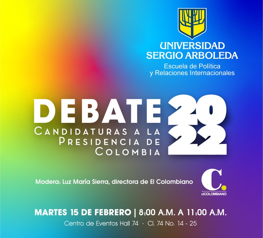 USergioArboleda's tweet image. #DesdeLaAcademia Conoce las propuestas de los candidatos a la Presidencia 2022, el próximo martes 15 de febrero en el debate que organizará la Escuela de Política y Relaciones Internacionales (@USergioPolitica). 🇨🇴

Conéctate aquí 👉: bit.ly/3HMGIbd

#Educación