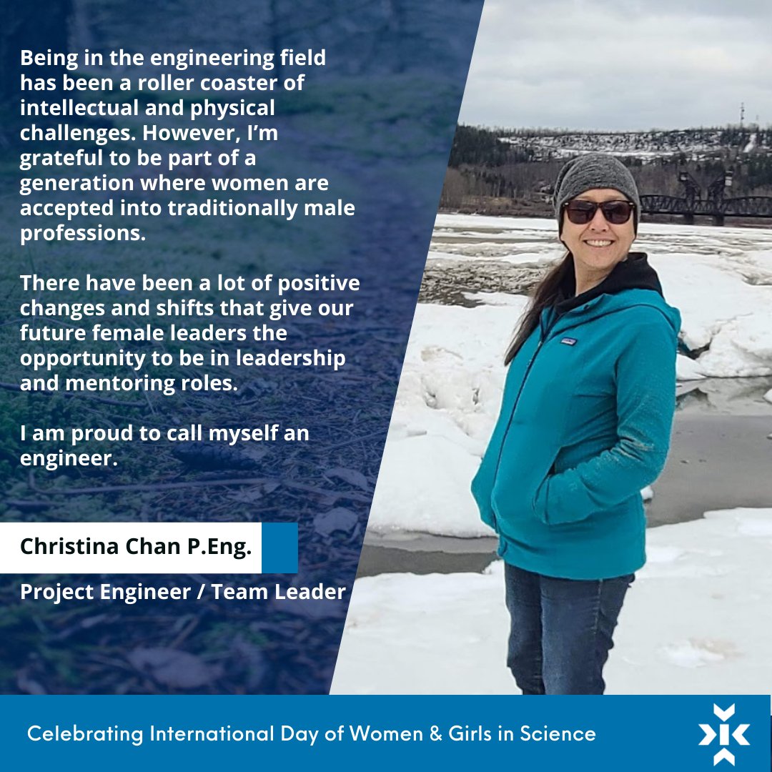 KeystoneEnv's tweet photo. Today is the 7th International day of Women and Girls in Science which aims to recognize their important role in #STEM. Keystone is honoured to have some of the most talented female scientists on our team. Scroll through to learn more. 

#EnvironmentalConsulting #WomenInScience https://t.co/dWxumJPn19