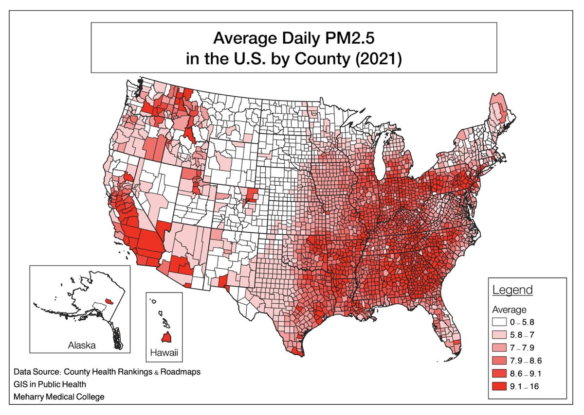 HealthGIS's tweet photo. Using #GIS students are able to make interesting, health-related maps such as this one! @gis_meharry #Publichealth #GIS Follow @gis_meharry to support and see more! https://t.co/iHEQVqE14w