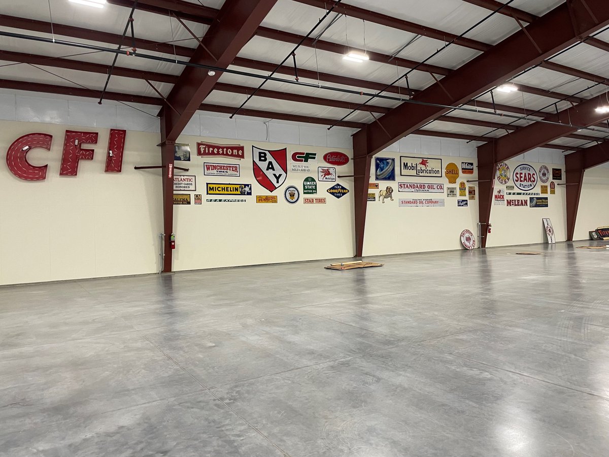 Iowa80_Museum's tweet photo. The signs are going up on the walls and we're starting to sneak in some new trucks! ๐
#Iowa80TruckingMuseum #MuseumExpansion https://t.co/ma69LitiU6