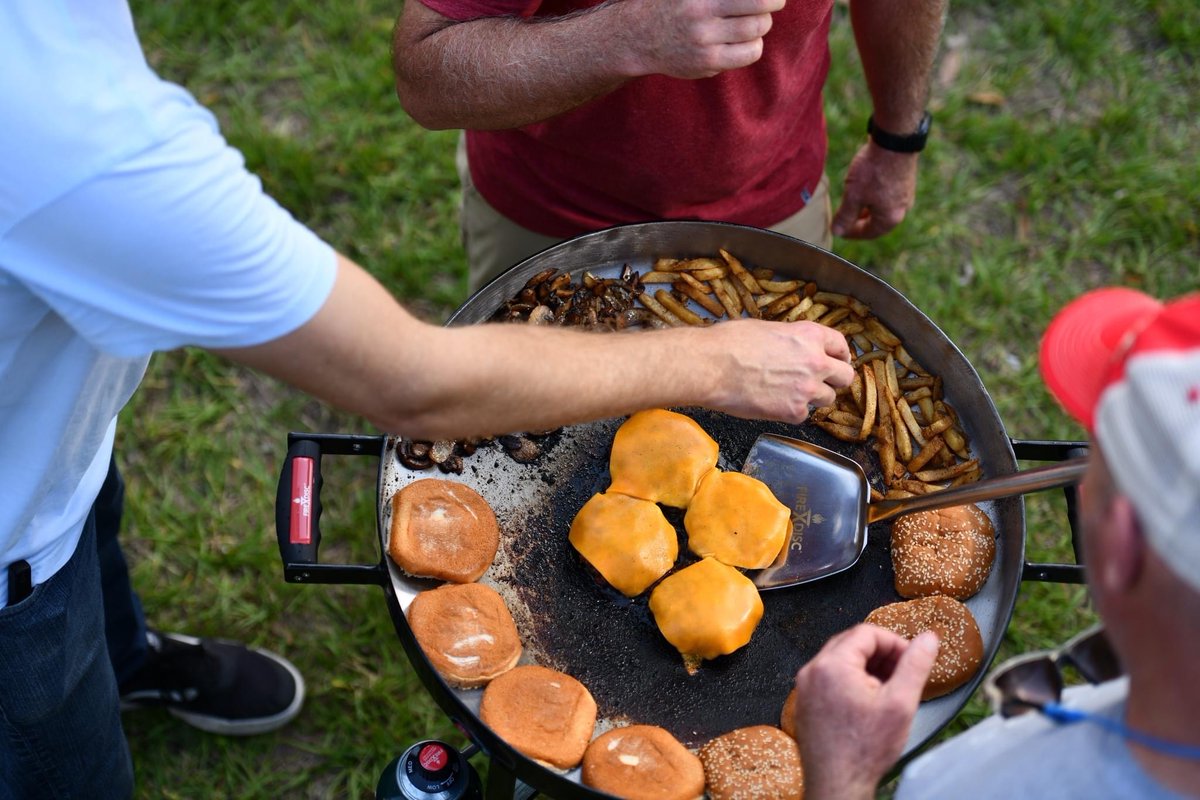 RitterLumber's tweet photo. Have the best Super Bowl party ever with FireDisc cookers! Come on by and get started with the best portable grill on the market! Find us here https://t.co/XwdlftdrtE #RitterLumber #FireDisc #Local #ShopSmall #Nederland #Beaumont #Buna #Hemphill https://t.co/oB12PnjYb0