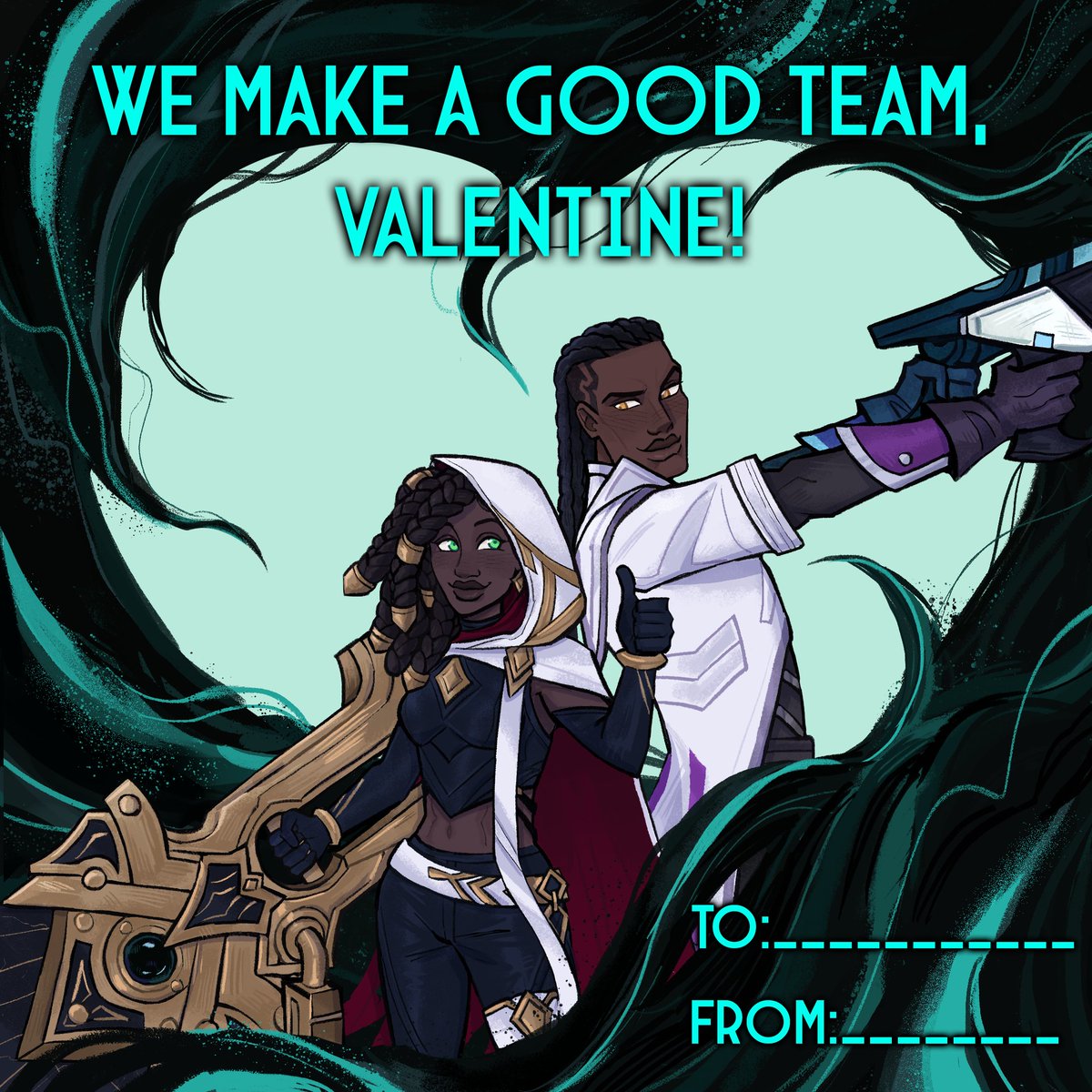 LeagueOfLegends's tweet photo. Tag your Valentine 💖

🎨 @astrodid https://t.co/s0U1qcyszJ