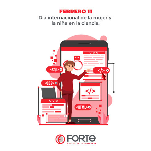 Nos complace felicitar y honrar a todas las mujeres y niñas que han incursionado en el mundo de la ciencia y carreras STEM. En Forte Innovation Consulting seguimos innovando de la mano de nuestras lideres e ingenieras

<a href="/11defebreroES/">Día Mujer y Ciencia</a> 
¡Feliz #diamujeryniñaenciencia! #11deFebrero