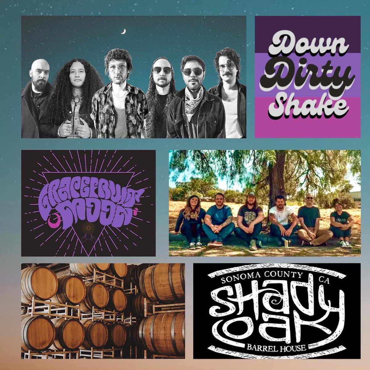 Y’all comin thru Friday February 11th or what? Playin with @grape_fruit_moon_ at @shadyoakbh in Santa Rosa 

#downdirtyshake #shadyoakbarrelhouse #grapefruitmoon #santarosa #santarosamusicscene #sonomacounty #sonomacountybeer #sfbeerweek