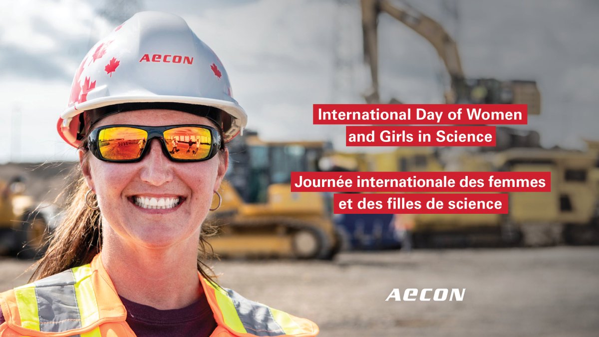 AeconGroupInc's tweet photo. Today is the #InternationalDayofWomenandGirlsinScience, a day to celebrate and recognize the contributions that #WomeninSTEM have made, and continue to make, around the world and at Aecon! #WomeninScience #IDWGS22 https://t.co/IfLgNb0EGI