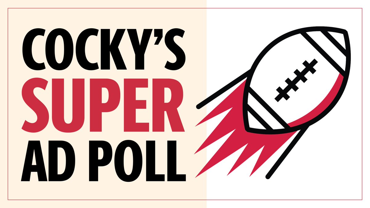 UofSC_SJMC's tweet photo. Will you be watching the #SuperBowl Sunday night? 🏈 Tell us what you think of the ads! Tweet using #UofSCAdPoll during the game, then vote in the online poll ➡️ https://t.co/YteSz2jeVN

We'll announce the winner of Cocky's Super Ad Poll later next week! https://t.co/3Z3hXn6xvT