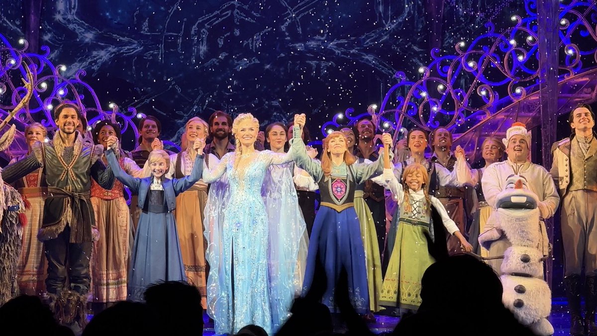 SimonKeogan's tweet photo. Don’t know if I’m elated or gassy, but I just can’t get enough of @frozenlondon. I’m starting the petition for the London cast album now! ❄️ https://t.co/4nmD9iABS8