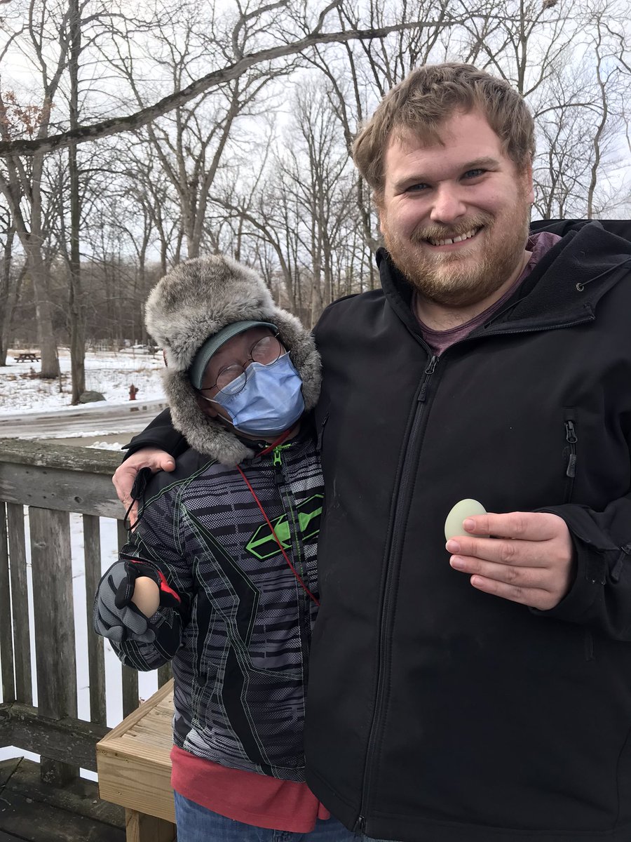 KirkVoc's tweet photo. Great day at Sunrise Lake! We worked on some indoor projects, cleaned the chicken coop and collected two eggs! @SunriseLakeOEC @NSSEO_org https://t.co/fa0RvvSECG