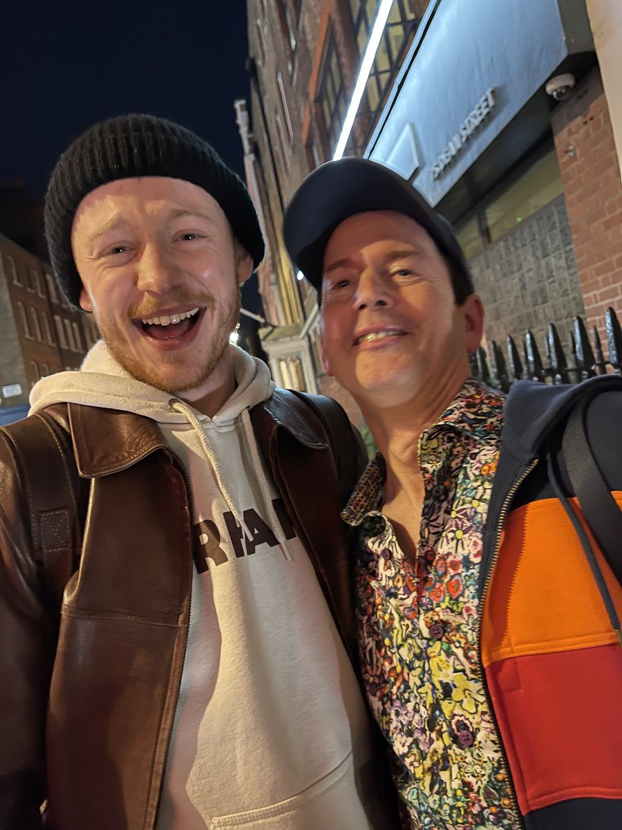 W/Outlander star John Bell … Such a nice guy! Great dinner at Soho House! I’m thinking he’d be great as Fenno in Julia Glass’ brilliant National Book Award Winner Three Junes which I’m working to adapt to a limited series…

See John in “The Night Larry Kramer Kissed Me” London