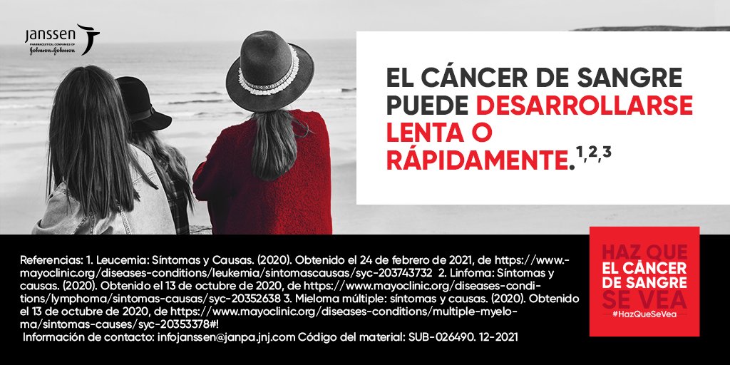 HazQueSeVea_'s tweet photo. Un chequeo constante y conocer los síntomas del cáncer de sangre hace la diferencia en las personas con esta enfermedad. #HazQueSeVea https://t.co/EpYgJPX3Fs