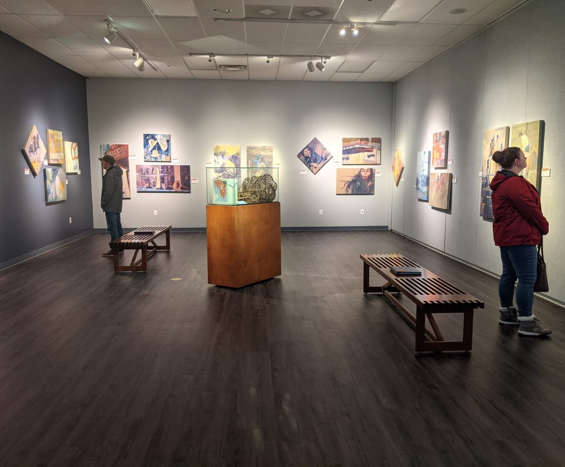 Nine days left to see our Roy Reynolds exhibit.
"Layers of A Town" will be taken down on February 20th.
*
The renowned artist and Idaho Falls native was well-known for his ability to capture deep perspectives and the remarkable beauty of his hometown and everyday life.