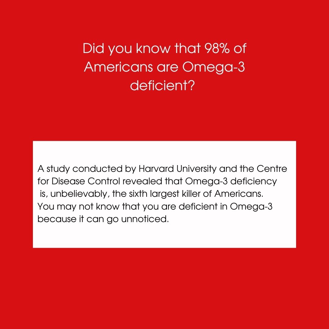 🔺Did you know that 98% of Americans are Omega-3 deficient?🔺

The human body can’t make Omega-3s and must get them from food. You should eat fish twice per week to maintain adequate EPA and DHA. Our Enhanced Omega-3 drink has 1600mg of Omega-3 fatty acids.
.
.
.
.