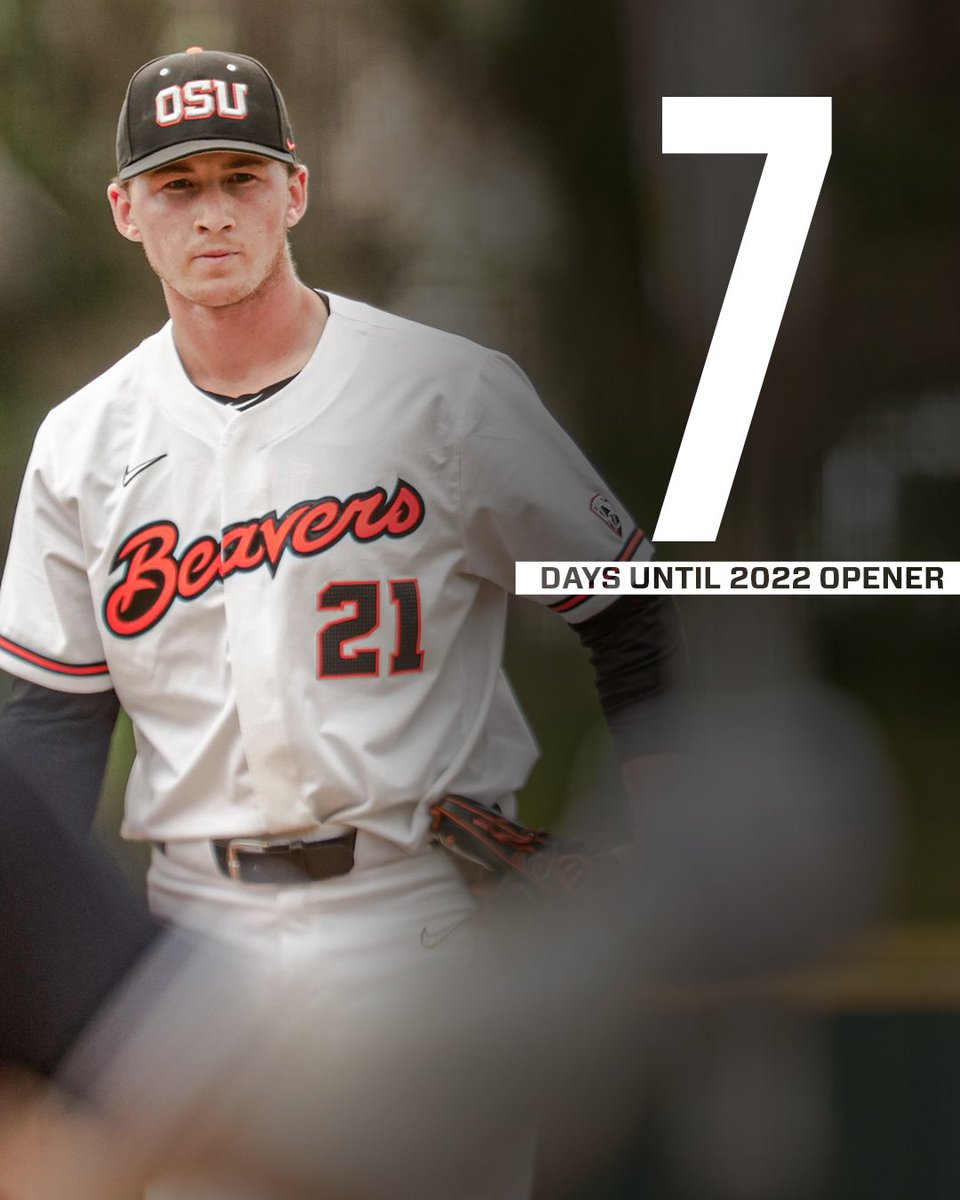 BeaverBaseball's tweet photo. One week! #GoBeavs https://t.co/l38iEiEVWU