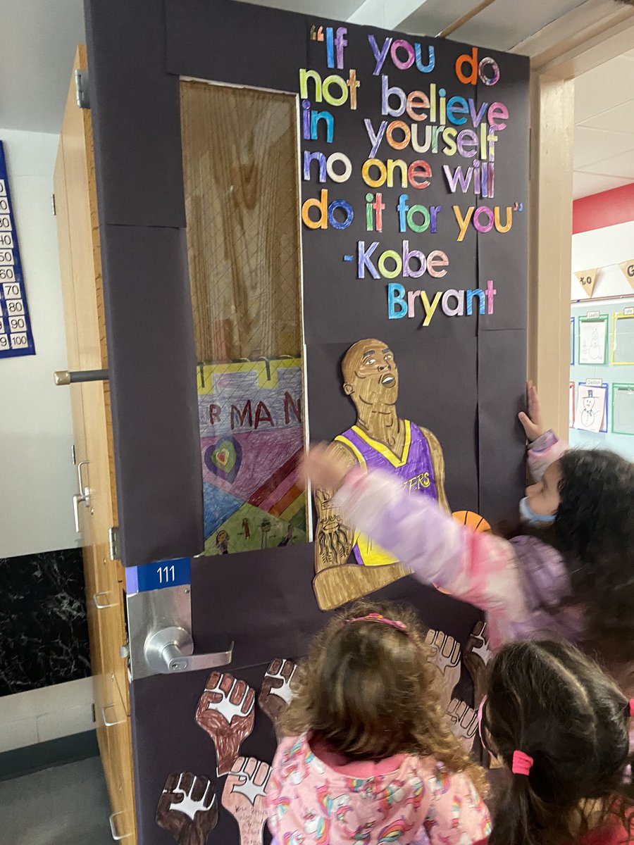 My littles are so inspired to be world changers like Kobe. (they tried to hug him this morning 💙) we’ve loved learning about the GOAT, Black Mamba 🏀 #BlackHistoryMonth #BlackMamba <a href="/WillowRidge480/">Willow Ridge ES</a> <a href="/Lakers/">Los Angeles Lakers</a>