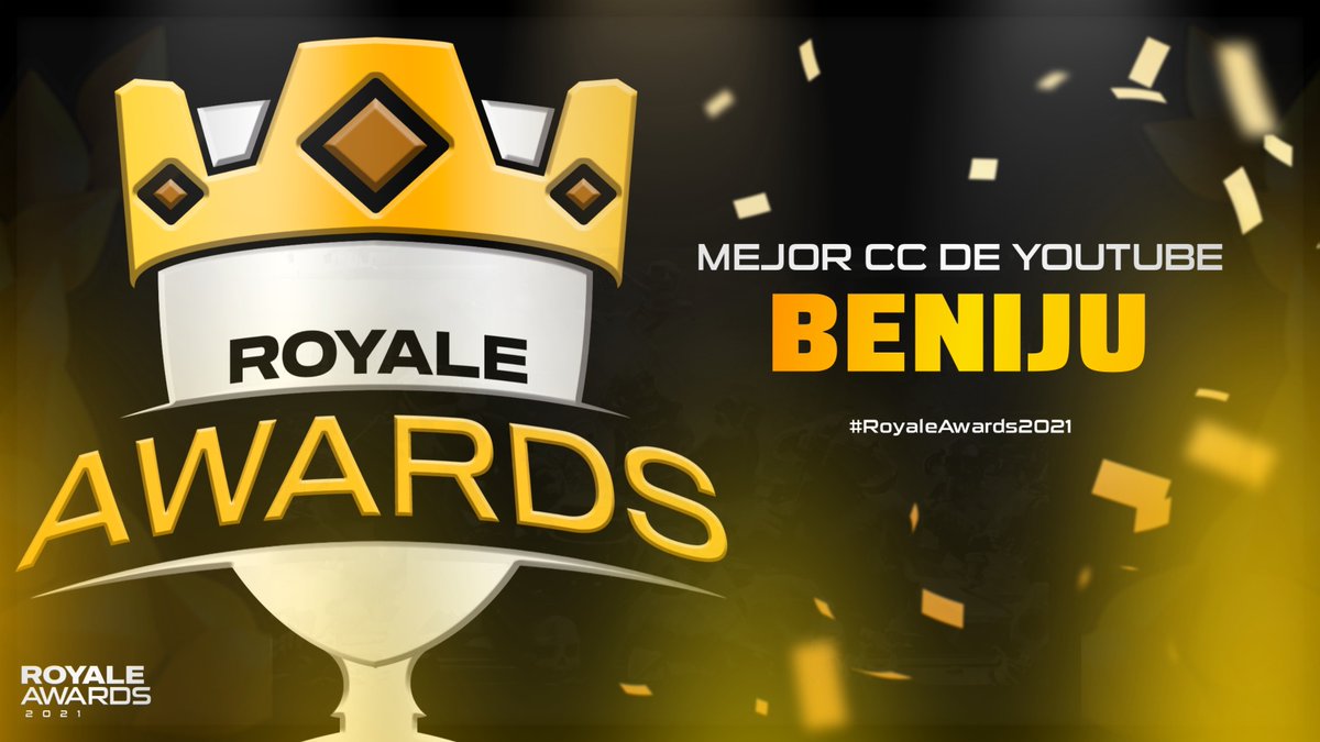 ¡Y el ganador al premio de mejor creador de contenido en Youtube del año es para... <a href="/BENIJU03/">beniju</a>!

Con un 61.6% de los sufragios, fue el elegido por la comunidad.

🥈 <a href="/clashconmawi/">CLASH CON MAWI</a> 7.9%
🥉 <a href="/YoSoyRickYT/">Código: YoSoyRick 💪</a> 7.3%

13/14 #RoyaleAwards2021 #CR
