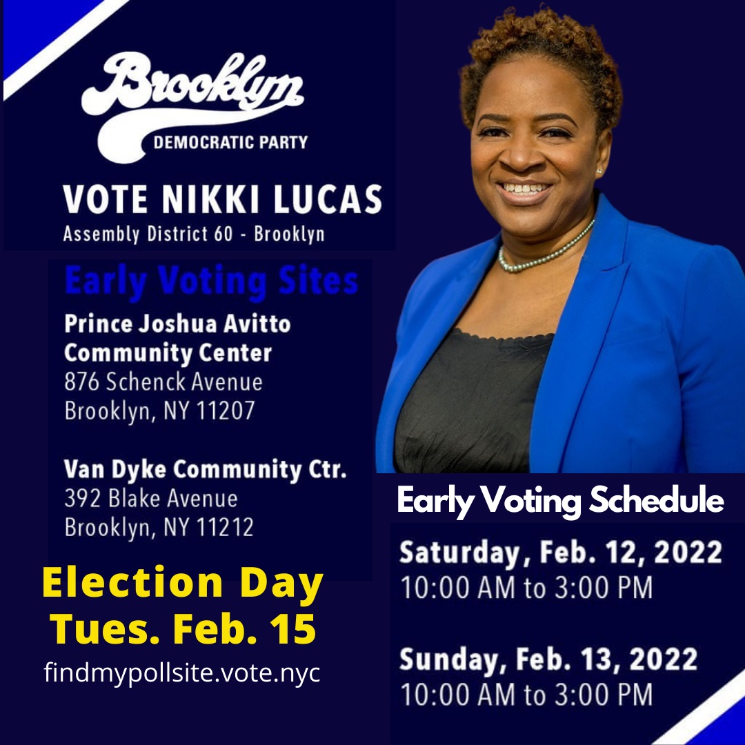 NikkiLucasNYC's tweet photo. This is the final weekend for Early Voting.  You can find your voting location by going to https://t.co/Y6U2COkM5p
It's important for you to VOTE in this Special Election. https://t.co/qAbjc0fBtE