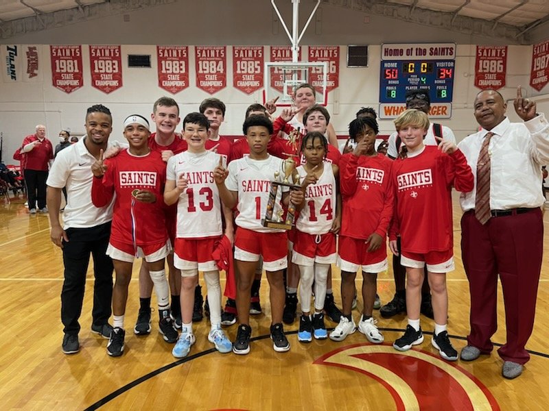 reggie_polo's tweet photo. Tapps middle school champions 16-2. So proud of my team  for achieving this accomplishment. Thanks to all my family, friends and coaching staff at FBA for supporting us this season.
#FBA #Basketball #districtchamps #coaching #firstbaptistacademy https://t.co/EpVnOyiTH0