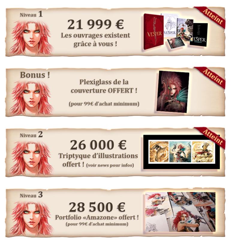 🎁Niveau 2 atteint, trop fort !
Il reste seulement 24h pour contribuer à notre <a href="/ululeFR/">Ulule FR</a> et profiter des bonus débloqués, c'est le moment ou jamais !
fr.ulule.com/vesper-tirage-…