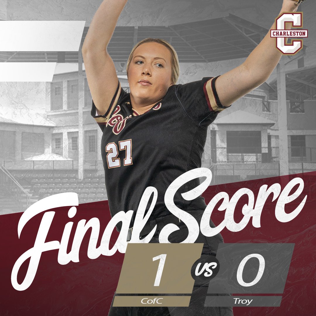 CofCSoftball's tweet photo. How about a three-hit shutout on opening day for Carli McCants! She fanned five including the final batter with the tie run at second. 

Congratulations to Tracey Lynch for her first win as a collegiate head coach! https://t.co/vYr4RSaWnM