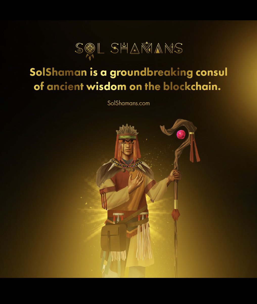 Ancient Wisdom NFTs: V1 SOL Shamans tweet media
