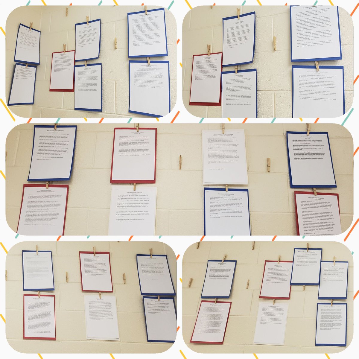 4thGradeEES's tweet photo. I'm so thrilled with these kids explanatory essays! They have worked hard and it shows. Ask your kiddo about the different perspectives of the American Revolution. #eessoars https://t.co/bXqzfzlL3N