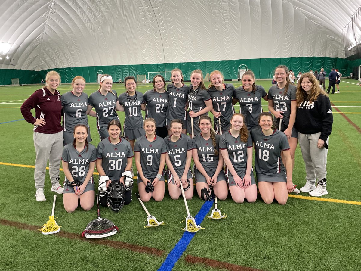 AlmaScotsWLAX's tweet photo. 🎉Big TEAM win today! The hustle out there today was unreal! ✨Congrats to freshmen Kirsten Browne (4 goals, 3 assists) &amp; Joanna Scorziello (2 goals, 1 assist) for scoring their first goals as Alma Scots - &amp; to Freshman Alexis Gibbons for making her first saves in goal as a Scot! https://t.co/ESeZ0kqO5Q