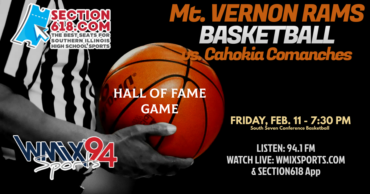 It's Hall of Fame night at Changnon Gym for <a href="/MVTHSRAMSBBALL/">MTV RAMS Basketball</a> &amp; Cahokia! The <a href="/mvths_rams/">MVTHSRams</a> Sports HOF introduces the Class of 2022 between the JV and Varsity! Watch that, as well as the game, on wmixsports.com and the <a href="/section618/">Section618.com</a> App! Or Listen to the game on 94.1 FM!