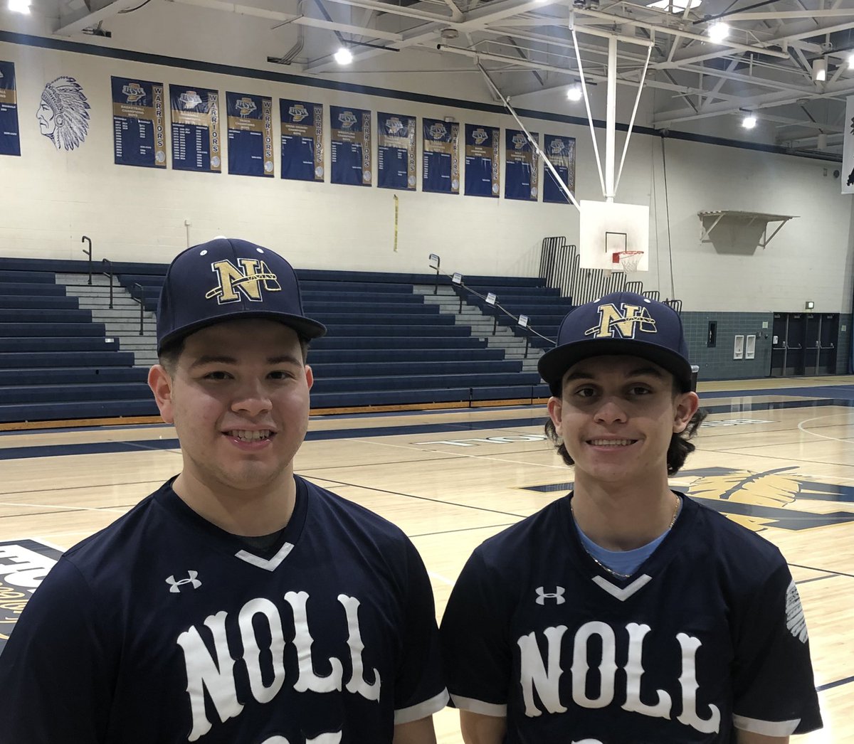 NollBaseball's tweet photo. Highlighting two of our senior leaders on this #FeelGoodFriday. These two young men and honor students will graduate with distinction in May for maintaining a 4.0 GPA or higher. Well done, men! #StudentAthlete https://t.co/ObfqqW6MLQ