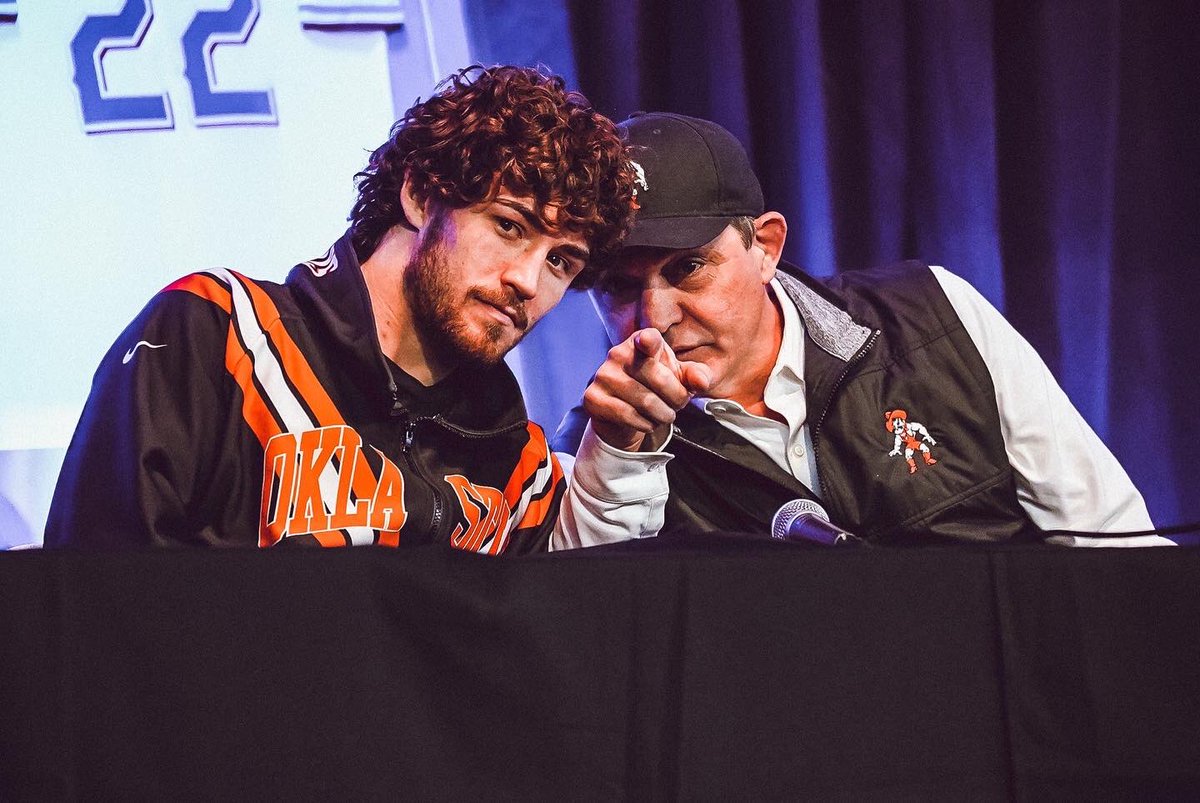 CowboyWrestling's tweet photo. Weekend festivities underway ✅

#DynastyDefined I #GoPokes https://t.co/ZwxXMJjI0P