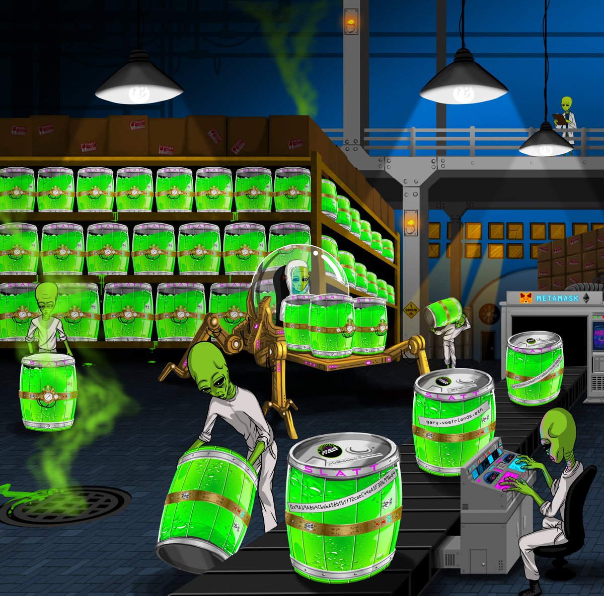 alienscumfleet's tweet image. SLATT Keg NFT Giveaway Extravaganza 🎉

We are giving away 1 $SLATT Keg NFT in Discord for every 20 RTs this tweet gets. Only 420 $SLATT Kegs will ever be minted - will you hold for utility💎 or burn for $SLATT 🔥?

Discord link - discord.gg/RDcq8EN5Wv

RT count closes in ~24hr