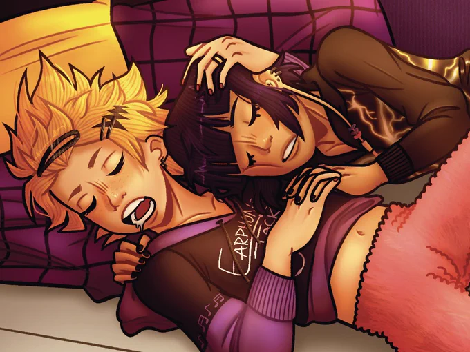drew these two napping for the amplify kamijirou zine!! ⚡️🎵 
