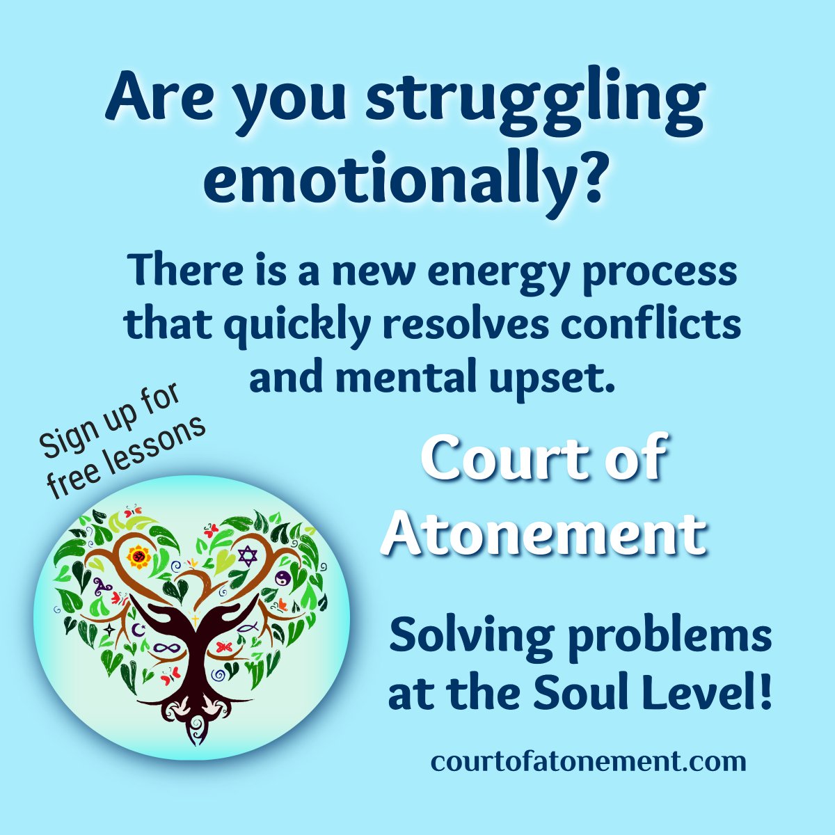 I'm playing with a new advertisement.   Any thoughts? 
Courtofatonement.com