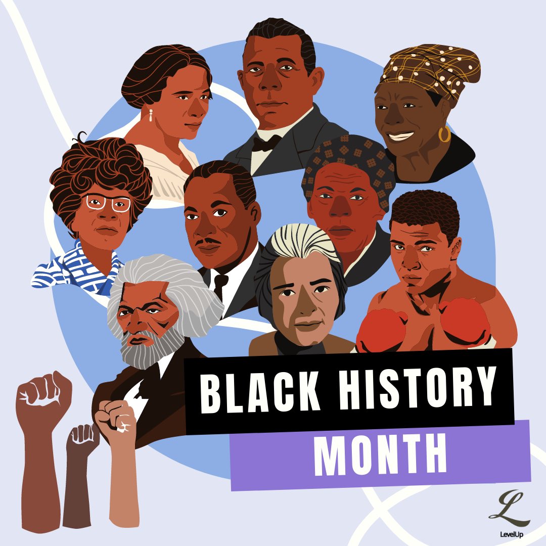 level_up_app's tweet photo. As we celebrate Black History Month at LevelUp, we recognize and reflect on the legacy of some of the most salient contributors to history in the U.S. https://t.co/w9TJCm4oJ2