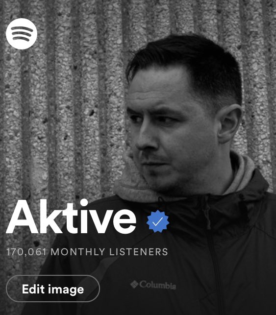 Aktive_uk's tweet photo. This is madness to me 🤯🤯 170,000 monthly listeners 🖤 much love to you all https://t.co/M3yjdI5bWL