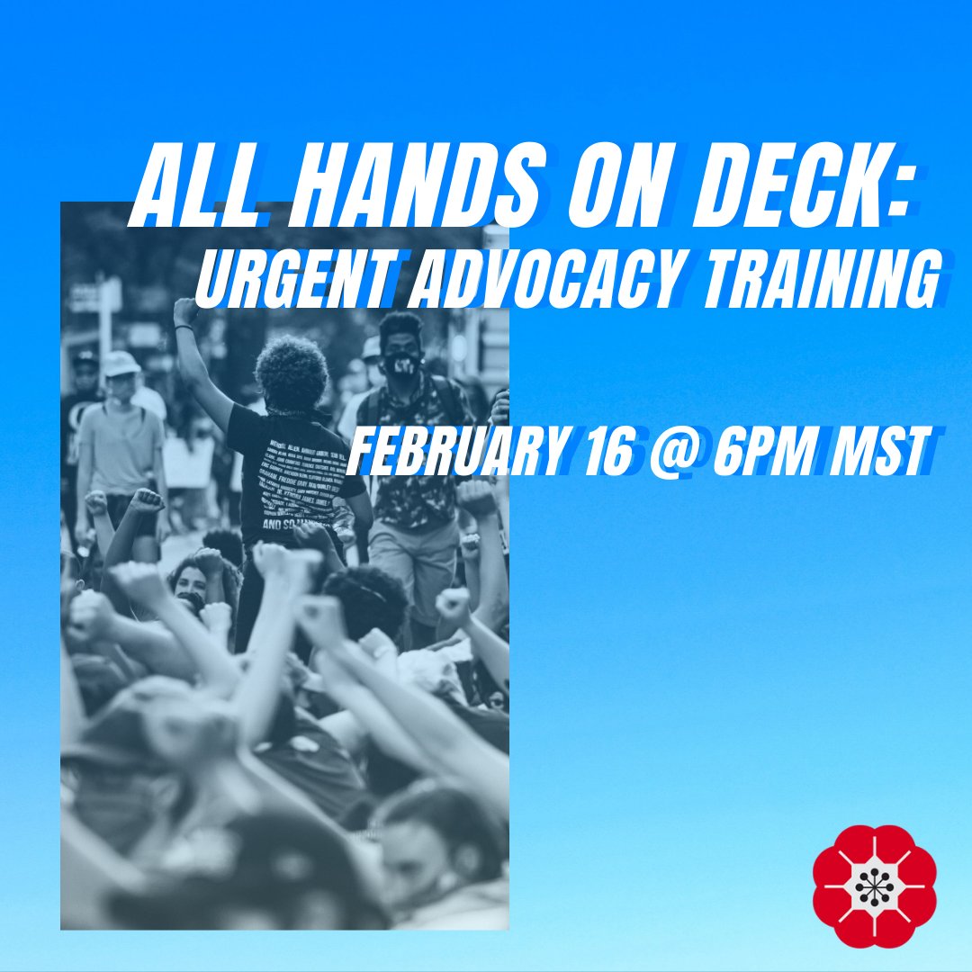 We are all leaders in the moment, and we need all hands on deck. Spaces are limited for our urgent advocacy training. Reserve your spot now! forms.gle/7yfjYosZennF9x…