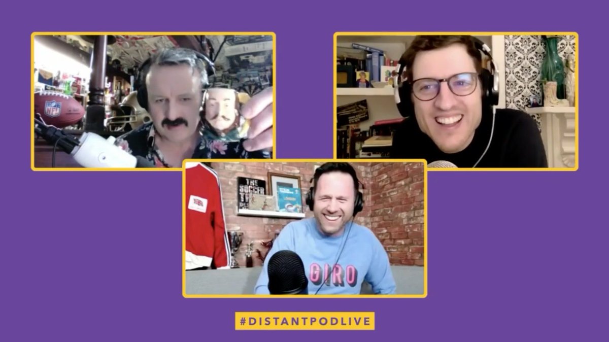 plosiveprods's tweet photo. A fantastic night of #DistantPodLive!
Thanks to all who tuned in to hear this special live stream starring @MikeBubbins @elisjames & @SteffGarrero.
If you watched, let us know what your favourite moment was!
If you missed out, on demand tickets are on sale until Tues 8PM
⚽️ https://t.co/vRbpj6Ylrx