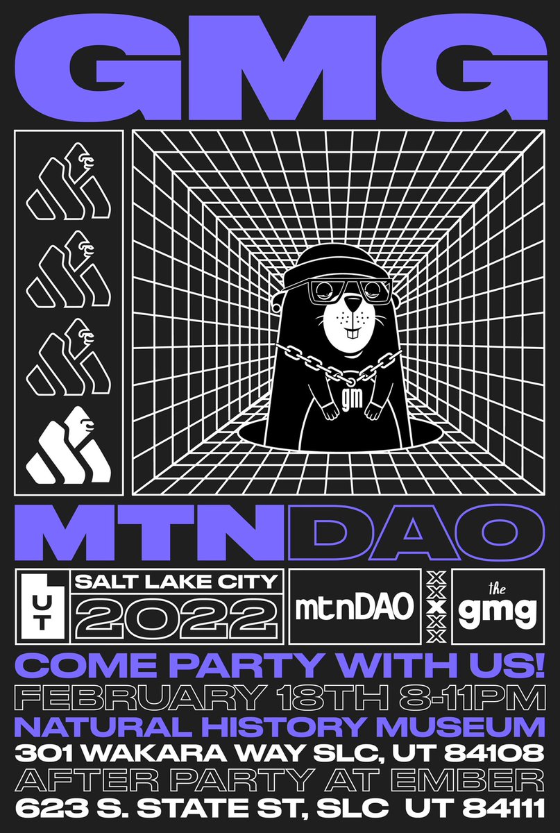 gmGroundhogs's tweet photo. Are you ready? ✅🗓 
@gmGroundhogs x @mtnDAO party is gonna be 🔥 #solana https://t.co/m1xdadpzOt