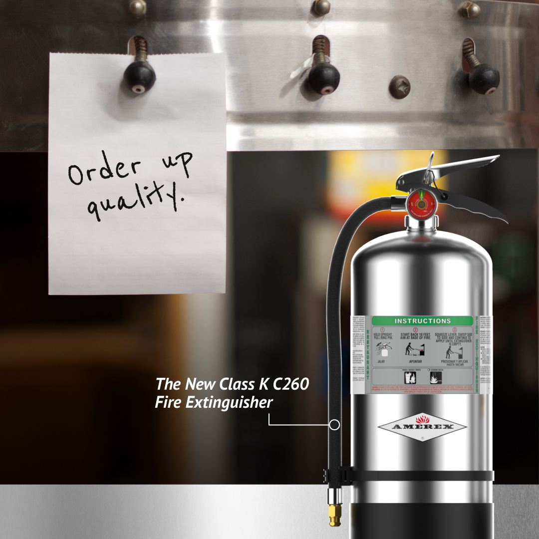 Order up! Give your kitchen team an extra margin of safety with Amerex UL-verified Class K wet chemical extinguishers in addition to your KP fire suppression system.

Learn more: https://t.co/bG6YmeLTDI. https://t.co/pi7pG7V9VZ