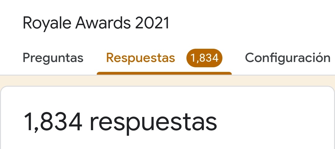 Culmina la primera edición de los <a href="/RoyaleAwards/">Royale Awards</a>, realmente estoy muy contento con todo el trabajo realizado, di todo de mi para organizar los premios de la mejor manera posible. 

Mas de 1800 votos realizados en el formulario, muchas gracias a todos.