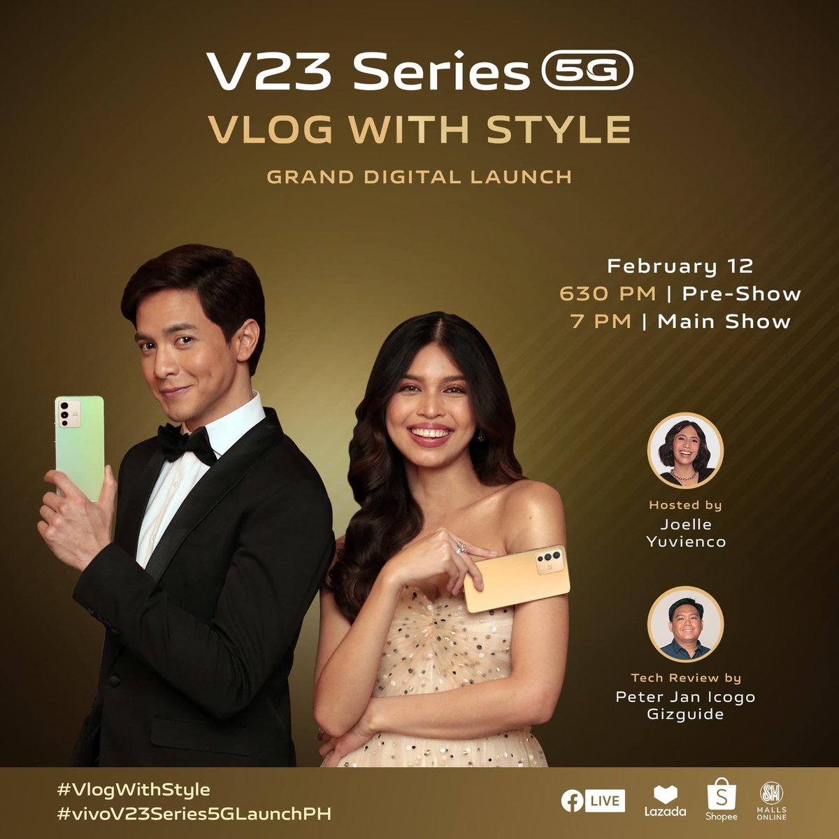And now <a href="/Vivo_Phil/">vivo Philippines</a> 

#vivoV23Series5GLaunchPH 
<a href="/mainedcm/">Maine Mendoza</a> 
<a href="/aldenrichards02/">Alden Richards</a> 
#ALDUBatADNforVivoPH
MAINExALDEN VlogWithStyle