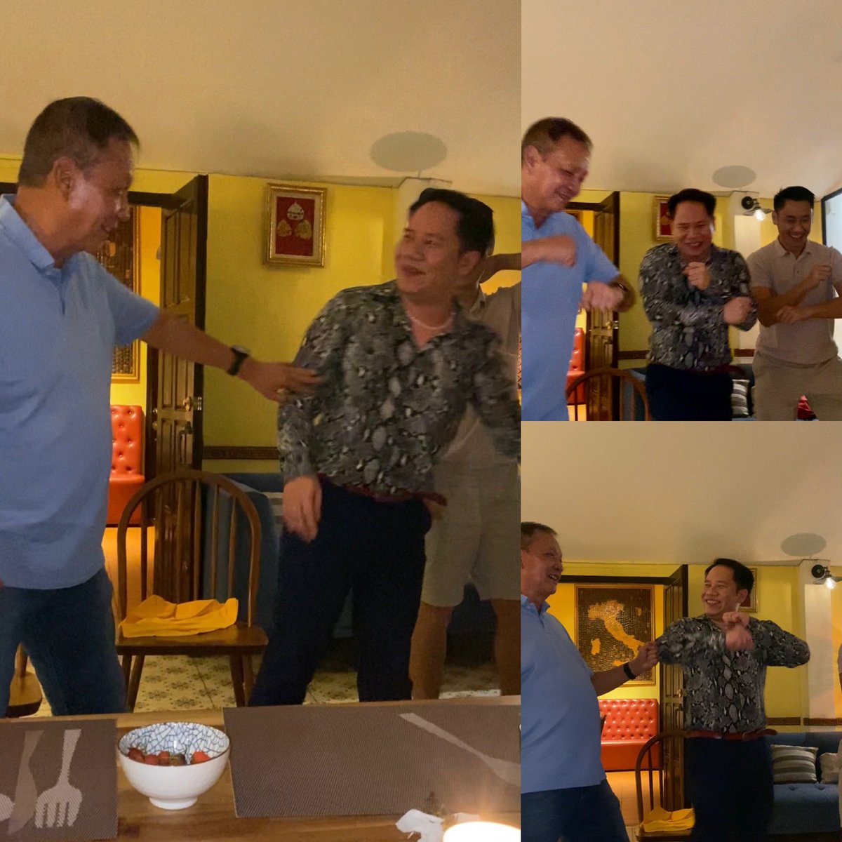 Ananbouapha's tweet photo. Warmest birthday of Madame Mone - owner of Opera restaurant - business partner of my uncle cousin Oudeth Souvannavong - President of Lao National Chamber of Commerce (LNCCI) & Special Envoy of Prime Minister of Laos.
So happy to see everyone had a blast 😘
#SingingQueen 😝 https://t.co/A1diimdvNb