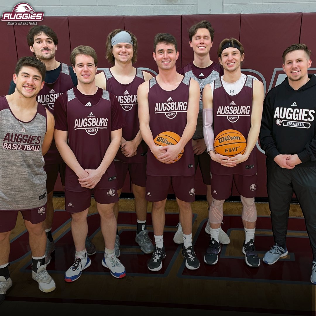 AugsburgMensBB's tweet photo. Come celebrate with us tomorrow prior to tip-off as we recognize the eight members of the 2022 senior class! 🎉 https://t.co/530aMJlDXL