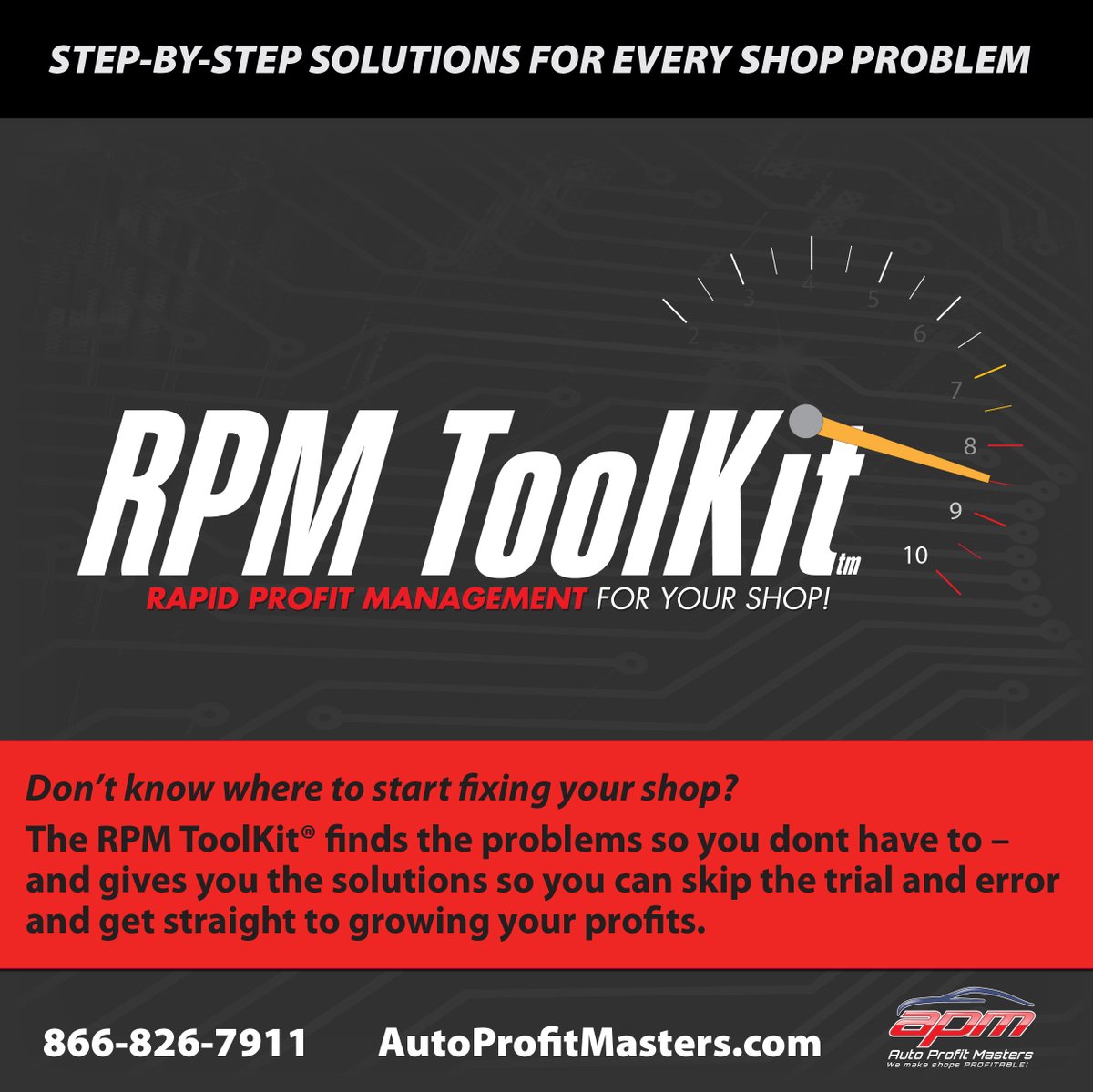 Are you on track to hit your goals in your shop? Are your employees on track to hit their individual goals?  There’s only one way to know…and that begins with MEASUREMENT!

Learn More Here! explore2.shop4d.com/live-demo/

 #RPMToolKit #ShopManagement #Profitability #Efficiency