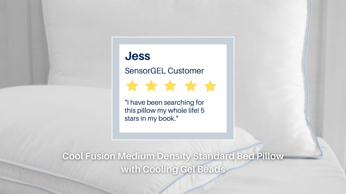 SensorGEL's tweet image. The unique hybrid construction of this Macy's exclusive pillow provides perfect comfort for all sleep styles. 

Order yours today! mcys.co/3r4mzr9