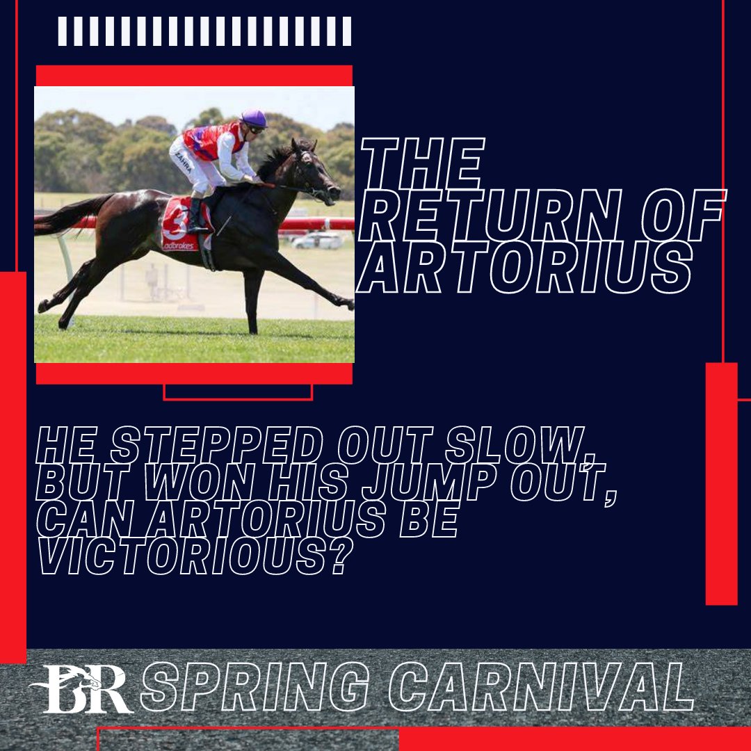 brillianceracin's tweet photo. Artorius returns to the scene of his Blue Diamond victory, and while running consistently since without winning, it isn't certain he finds the winners stall again. Oxley Road, Ingratiating, Marine One and Mr Mozart all stand in his way.

Will Artorius get the win in the Rubiton? https://t.co/hVJg7Ijd8t