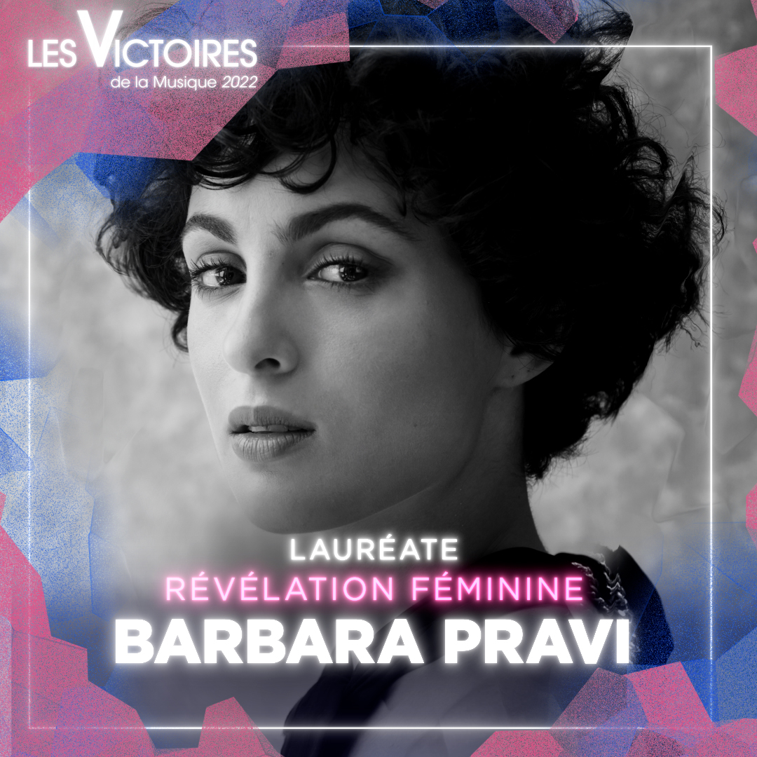 Félicitations à @Babpravi qui remporte la Victoire de la #RévélationFéminine des #Victoires2022 !