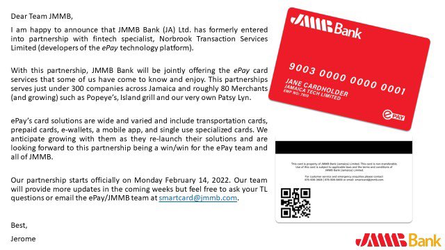 A revolutionary partnership…  <a href="/JMMBGroupJA/">JMMB Group Jamaica</a>