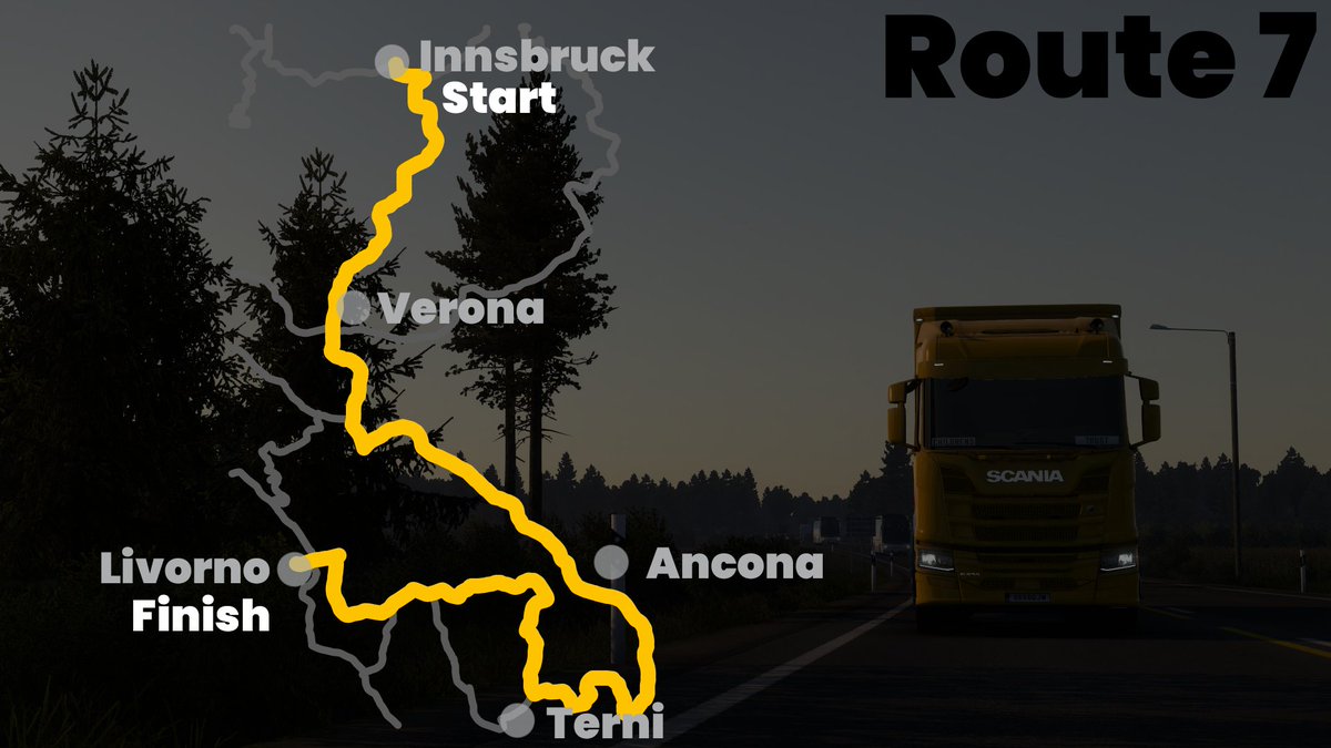 ct_convoy's tweet photo. 7⃣Route Seven has left Innsbruck! 

😍We're on route for the Italian city of Livorno, with some awesome sights along the way!

https://t.co/safanBi57t https://t.co/D3BUbXVaNL