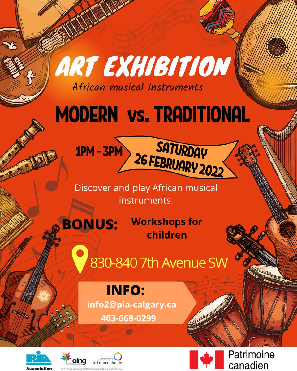 PIAcalgary's tweet image. ✨Dans le cadre du Mois de l’Histoire des Noirs 2022, le PIA vous invite à son 𝐒𝐚𝐥𝐨𝐧 𝐜𝐮𝐥𝐭𝐮𝐫𝐞𝐥 𝐝’𝐞𝐱𝐩𝐨𝐬𝐢𝐭𝐢𝐨𝐧. / As part of Black History Month 2022, the PIA invites you to its 𝗔𝗿𝘁 𝗘𝘅𝗵𝗶𝗯𝗶𝘁𝗶𝗼𝗻.👇
tinyurl.com/2p8ctx33

#yycevent #calgaryevent